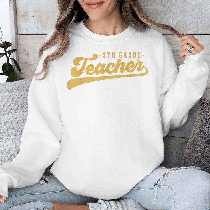 4th Grade Teacher Cute Vintage Graphic Fourth Grade Teacher Unisex Sweatshirt, 4th Grade Teacher Gifts, funny design 4th Grade Teacher Cute Vintage Graphic Fourth Grade Teacher Unisex Sweatshirt, 4th Grade Teacher Gifts, funny design