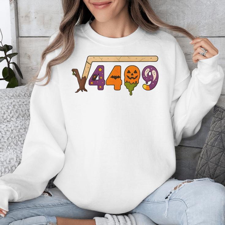 67 Meme Math Teacher 6 7 Halloween Square Root 4489 Unisex Sweatshirt, funny design