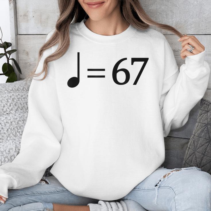 67 Music Meme Slang Musician Kids Music Teacher Unisex Sweatshirt, funny design 67 Music Meme Slang Musician Kids Music Teacher Unisex Sweatshirt, funny design