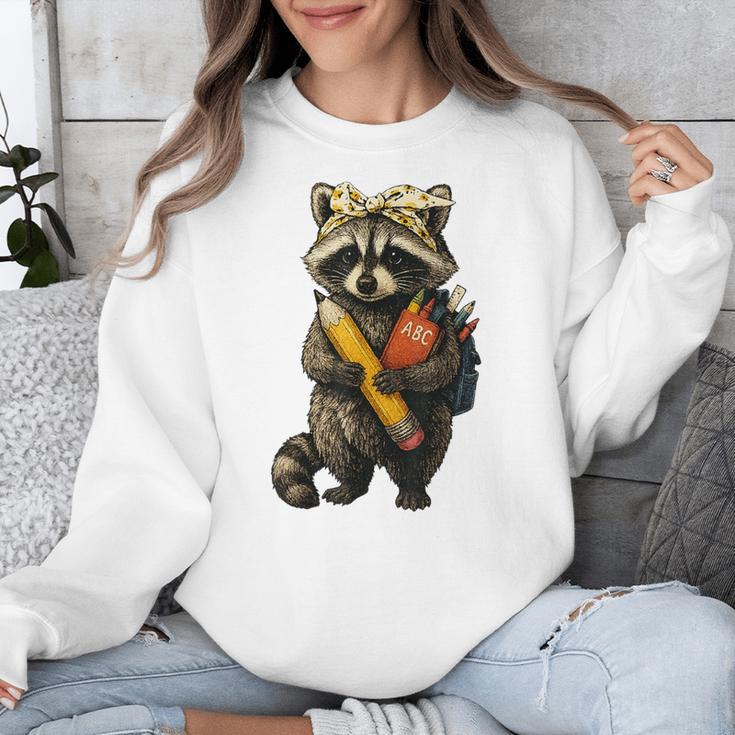 Back To School Raccoon Teachers Student Kids Unisex Sweatshirt, funny design Back To School Raccoon Teachers Student Kids Unisex Sweatshirt, funny design