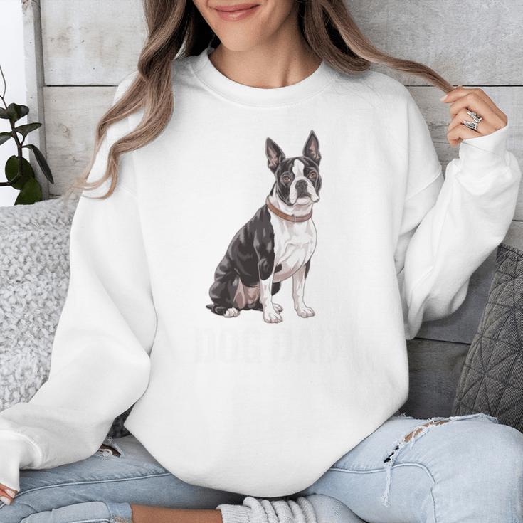 Boston Terrier Dog Dad Boston Terrier Dog Lovers Unisex Sweatshirt, Boston Terrier Dad Gifts, funny design