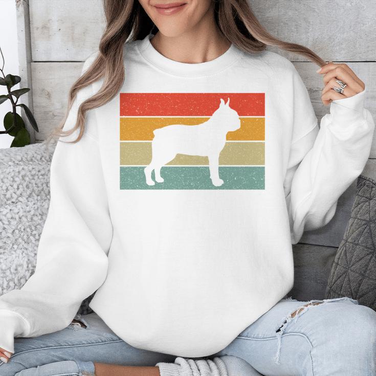 Boston Terrier Dog Lover Retro Vintage Cool For Dog Owner Unisex Sweatshirt, funny design
