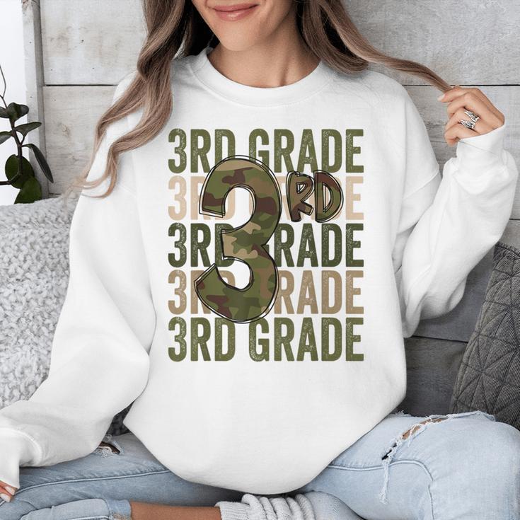 Camo Team 3rd Grade Squad Back To School Teacher Kids Boys Unisex Sweatshirt, funny design Camo Team 3rd Grade Squad Back To School Teacher Kids Boys Unisex Sweatshirt, funny design