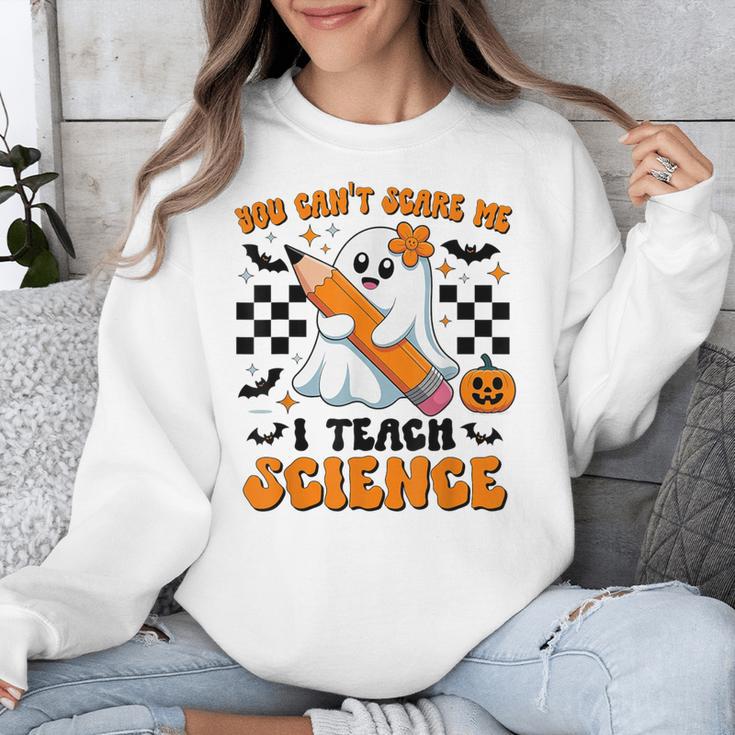 You Can't Scare Me I Teach Science Retro Teacher Halloween Unisex Sweatshirt, Science Teacher Gifts, funny design You Can't Scare Me I Teach Science Retro Teacher Halloween Unisex Sweatshirt, Science Teacher Gifts, funny design