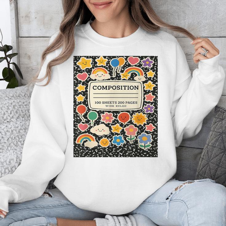 Composition Notebook Costume Teacher Matching Halloween Book Unisex Sweatshirt, funny design Composition Notebook Costume Teacher Matching Halloween Book Unisex Sweatshirt, funny design