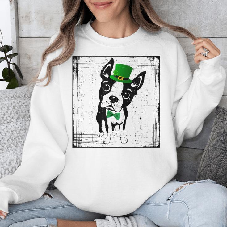 Cool Saint Patrick's Boston Terrier T Shirt For Dogs Lovers Unisex Sweatshirt, funny design