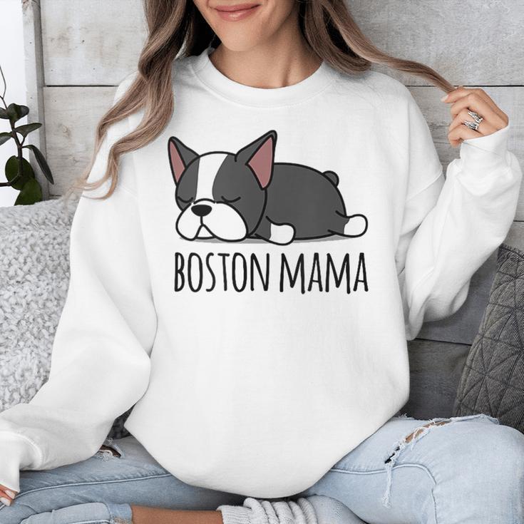 Cute Boston Terrier Boston Mama Unisex Sweatshirt, funny design
