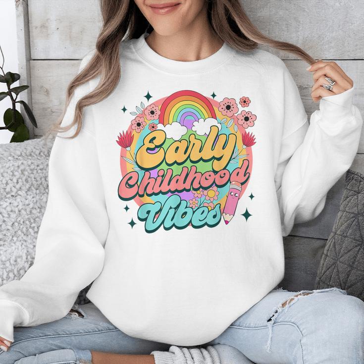 Daycare Teacher Daycare Provider Early Childhood Vibes Unisex Sweatshirt, funny design Daycare Teacher Daycare Provider Early Childhood Vibes Unisex Sweatshirt, funny design