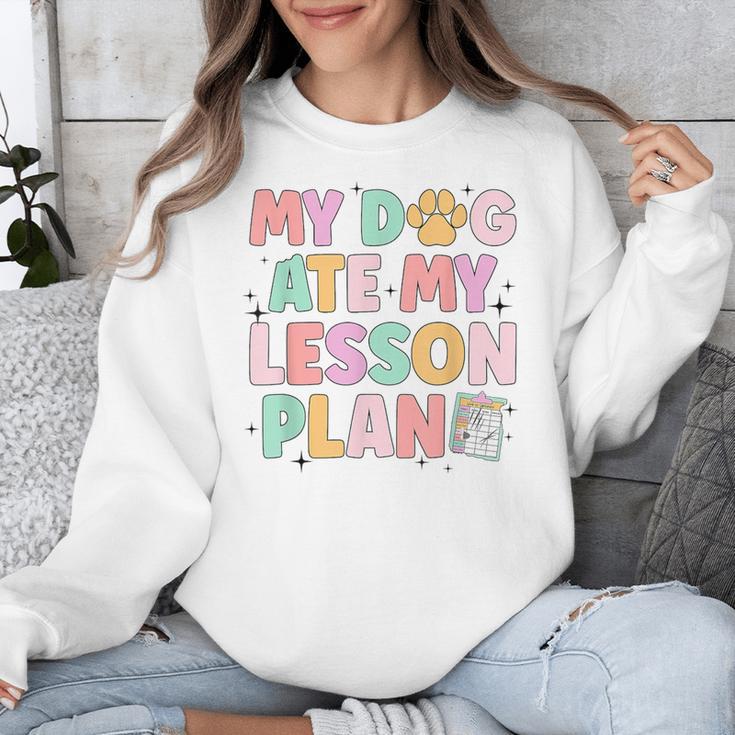 My Dog Ate My Lesson Plan Kindergarten Teacher Dog Lover For Men Women Unisex Sweatshirt, funny design My Dog Ate My Lesson Plan Kindergarten Teacher Dog Lover For Men Women Unisex Sweatshirt, funny design