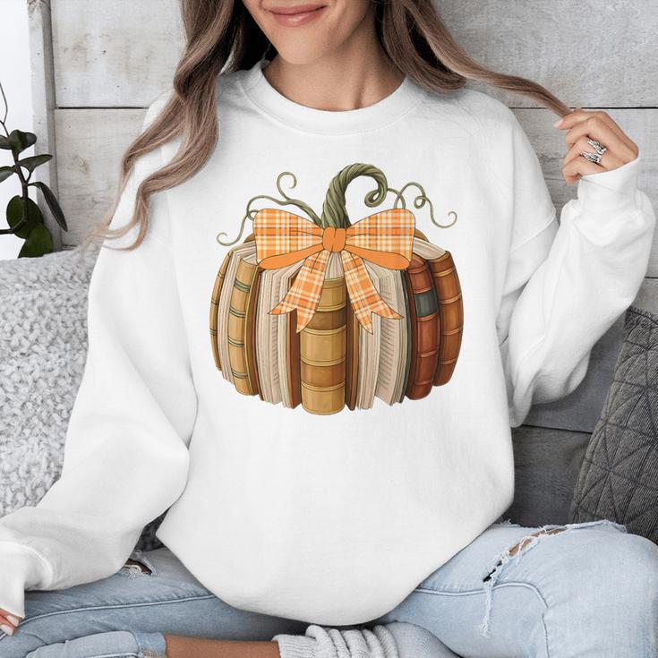 Fall Book Pumpkin Halloween Teacher Librarian Thanksgiving Unisex Sweatshirt, funny design Fall Book Pumpkin Halloween Teacher Librarian Thanksgiving Unisex Sweatshirt, funny design