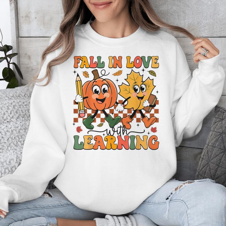 Fall In Love With Learning Thanksgiving Teacher Student Unisex Sweatshirt, funny design Fall In Love With Learning Thanksgiving Teacher Student Unisex Sweatshirt, funny design