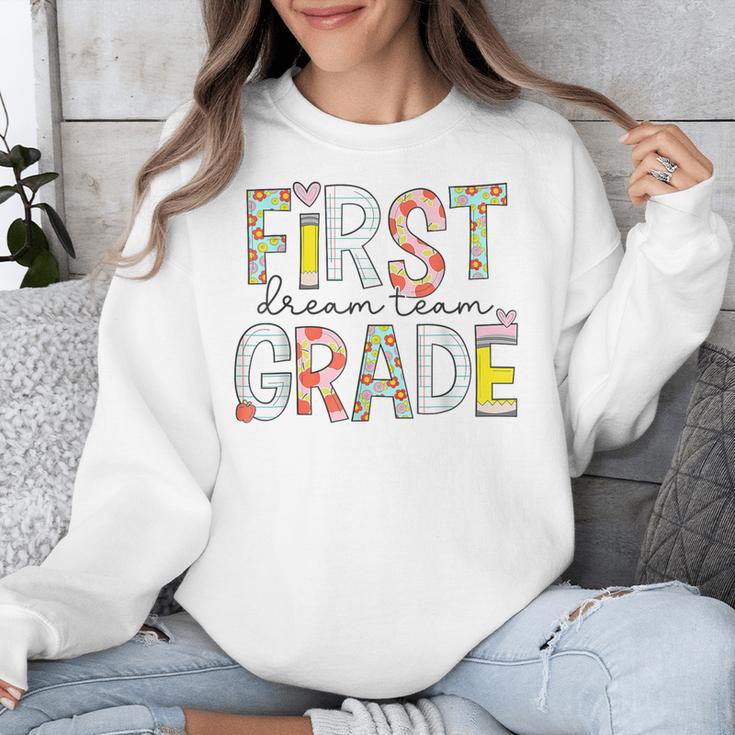 First Grade Dream Team 1st Grade Teacher First Day Of School Unisex Sweatshirt, First Grade Teacher Gifts, funny design First Grade Dream Team 1st Grade Teacher First Day Of School Unisex Sweatshirt, First Grade Teacher Gifts, funny design
