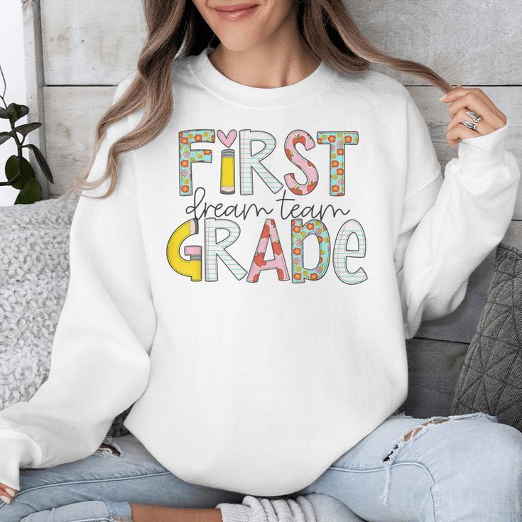 First Grade Dream Team Back To School 1st Grade Teacher Unisex Sweatshirt, First Grade Teacher Gifts, funny design First Grade Dream Team Back To School 1st Grade Teacher Unisex Sweatshirt, First Grade Teacher Gifts, funny design