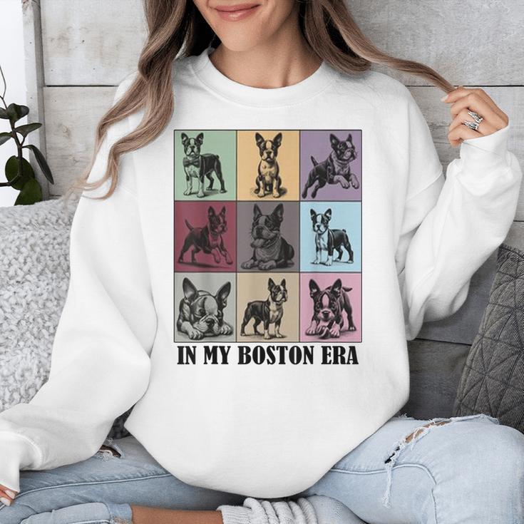Funny Boston Terrier Quote In My Boston Terrier Era Cool Dog Men Women Unisex Sweatshirt, funny design