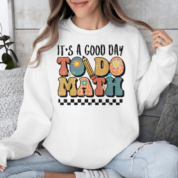 Good Day To Do Math Teacher Vintage Groovy Nerd Women Men Unisex Sweatshirt, Groovy Teacher Gifts, funny design Good Day To Do Math Teacher Vintage Groovy Nerd Women Men Unisex Sweatshirt, Groovy Teacher Gifts, funny design