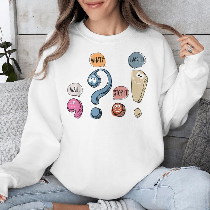 Grammar Teacher Punctuation For English Teacher Men Women Unisex Sweatshirt, English Teacher Gifts, funny design Grammar Teacher Punctuation For English Teacher Men Women Unisex Sweatshirt, English Teacher Gifts, funny design