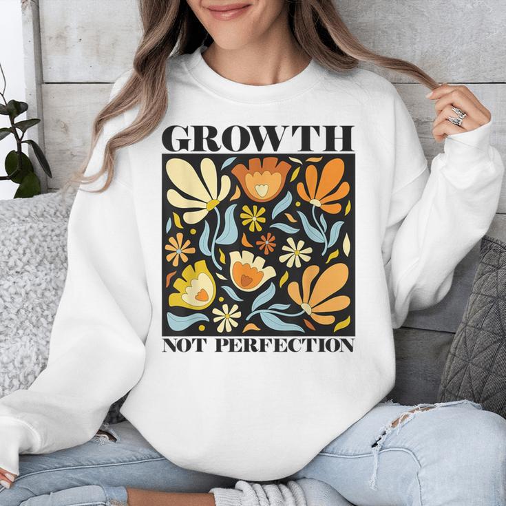 Growth Not Perfection Abstract Florals SPED Teacher Unisex Sweatshirt, funny design Growth Not Perfection Abstract Florals SPED Teacher Unisex Sweatshirt, funny design