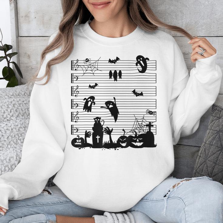 Halloween Music Note Clefs Spooky Ghost For Music Teacher Unisex Sweatshirt, funny design Halloween Music Note Clefs Spooky Ghost For Music Teacher Unisex Sweatshirt, funny design