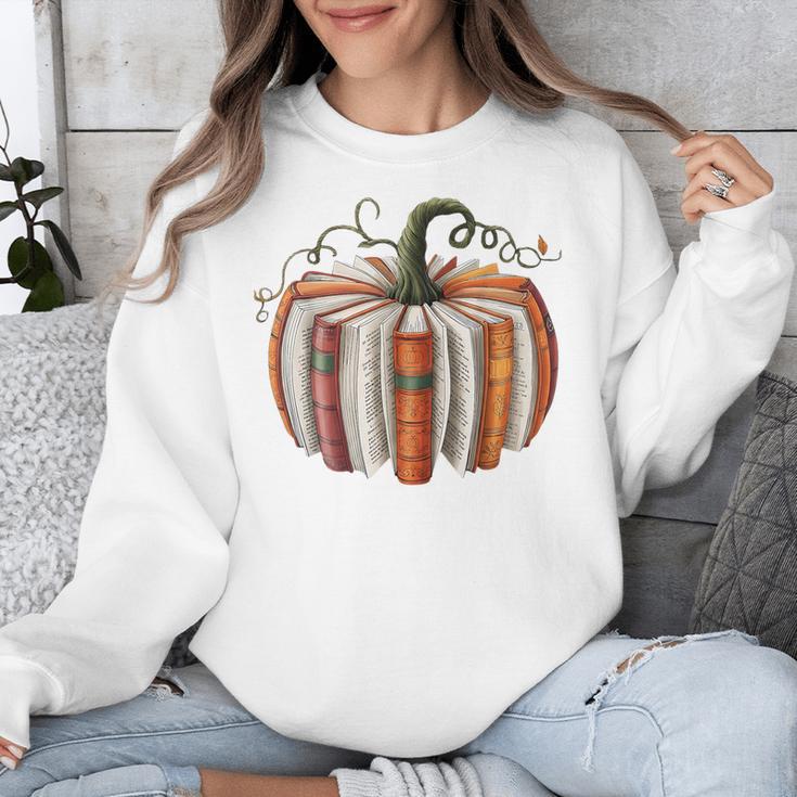 Halloween Teacher Librarians Fall Book Pumpkin Retro Reading Unisex Sweatshirt, funny design Halloween Teacher Librarians Fall Book Pumpkin Retro Reading Unisex Sweatshirt, funny design