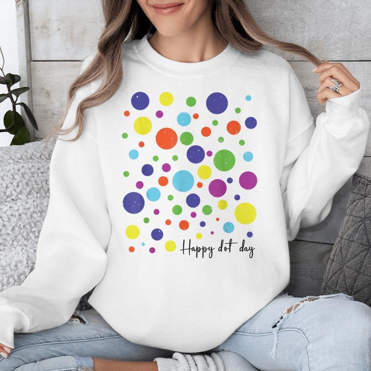 Happy Dot Day 2025 Polka Dot Boys Girls Kids Teacher Dot Day Unisex Sweatshirt, funny design Happy Dot Day 2025 Polka Dot Boys Girls Kids Teacher Dot Day Unisex Sweatshirt, funny design