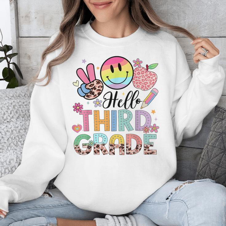 Hello 3rd Grade Boy Girl Teacher Back To School 3rd Grade Unisex Sweatshirt, funny design Hello 3rd Grade Boy Girl Teacher Back To School 3rd Grade Unisex Sweatshirt, funny design