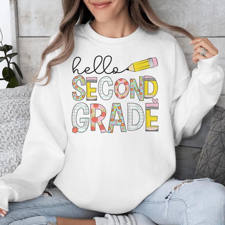Hello Second Grade Team 2nd Grade Back To School Teacher Kid Unisex Sweatshirt, 2nd Grade Teacher Gifts, funny design Hello Second Grade Team 2nd Grade Back To School Teacher Kid Unisex Sweatshirt, 2nd Grade Teacher Gifts, funny design