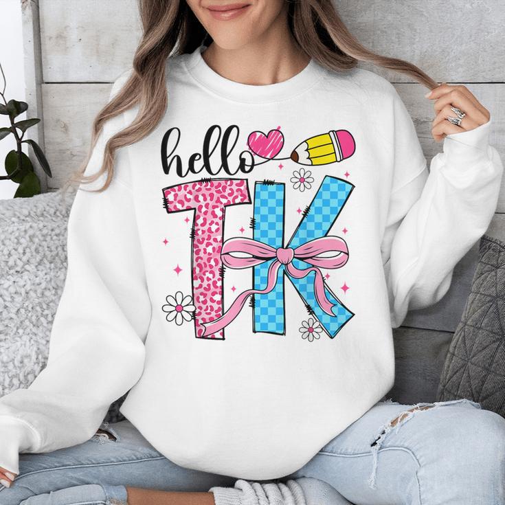 Hello TK Transitional Kindergarten Back To School Teacher Unisex Sweatshirt, funny design Hello TK Transitional Kindergarten Back To School Teacher Unisex Sweatshirt, funny design