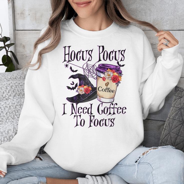 Hocus Pocus I Need Coffee To Focus Halloween Teacher Unisex Sweatshirt, funny design Hocus Pocus I Need Coffee To Focus Halloween Teacher Unisex Sweatshirt, funny design