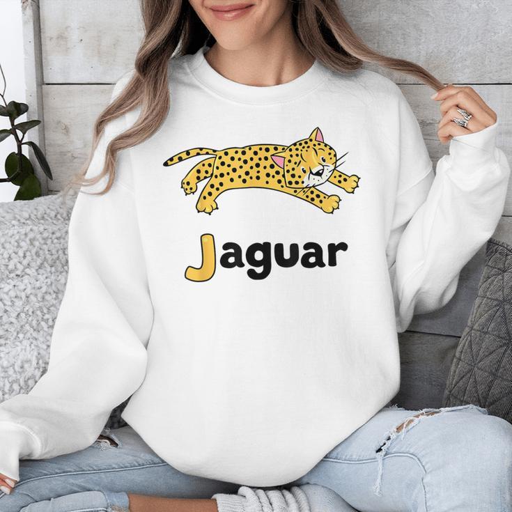 J Is For Jaguar ABC Alphabet T-Shirt For Teachers Students Unisex Sweatshirt, funny design