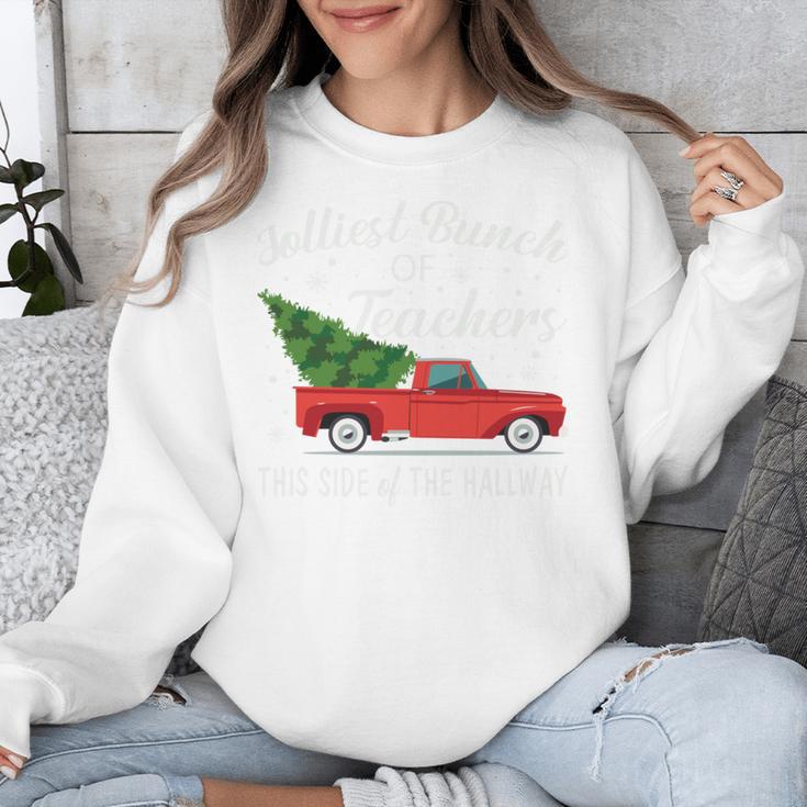 Jolliest Bunch Of Teachers This Side Of The Hallway Unisex Sweatshirt, funny design Jolliest Bunch Of Teachers This Side Of The Hallway Unisex Sweatshirt, funny design