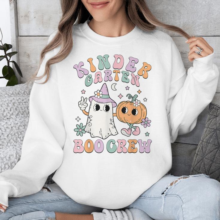 Kindergarten Boo Crew Halloween Floral Ghost Kinder Teacher Unisex Sweatshirt, funny design Kindergarten Boo Crew Halloween Floral Ghost Kinder Teacher Unisex Sweatshirt, funny design