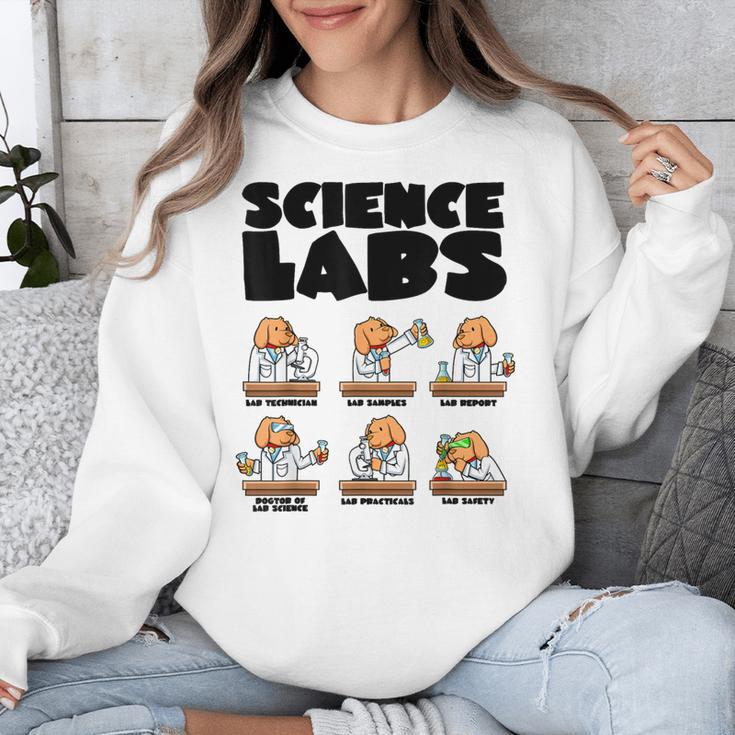 Labrador Retriever Science Labs Dog Lover Teacher Unisex Sweatshirt, Science Teacher Gifts, funny design