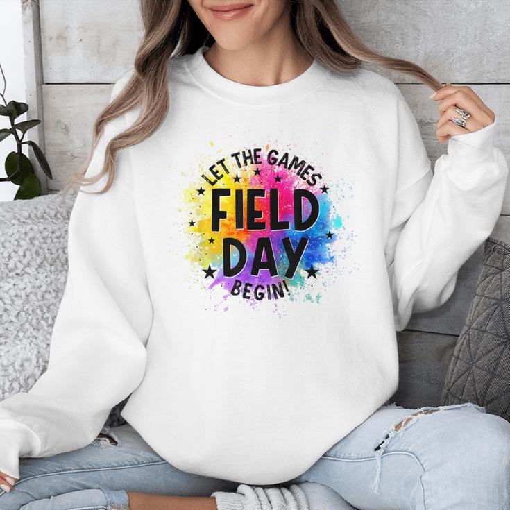 Let The Games Begin Field Day Fun Day Teachers Boys Girls Unisex Sweatshirt, funny design Let The Games Begin Field Day Fun Day Teachers Boys Girls Unisex Sweatshirt, funny design