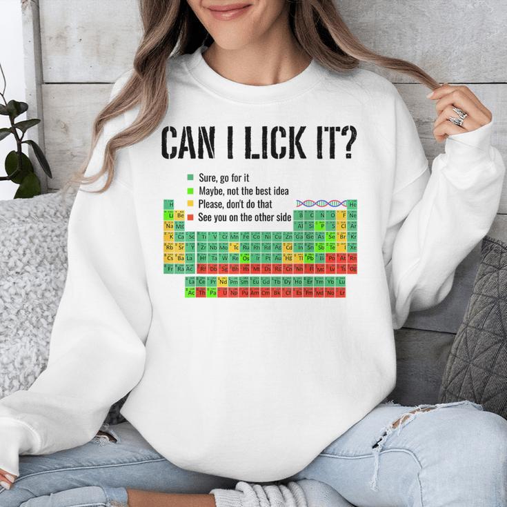 Can I Lick It Periodic Table Chart Science Teacher Unisex Sweatshirt, Science Teacher Gifts, funny design Can I Lick It Periodic Table Chart Science Teacher Unisex Sweatshirt, Science Teacher Gifts, funny design
