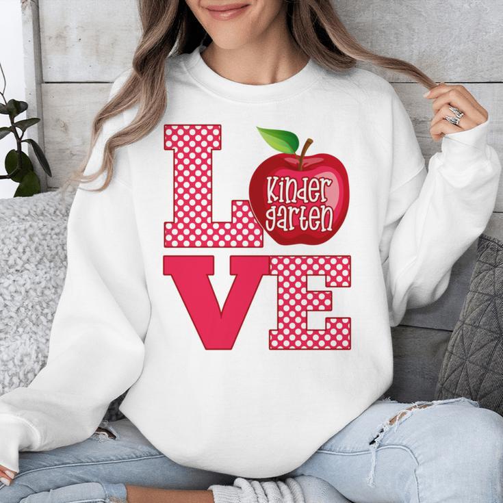 Love Kindergarten Cute Apple School Teacher Unisex Sweatshirt, funny design Love Kindergarten Cute Apple School Teacher Unisex Sweatshirt, funny design