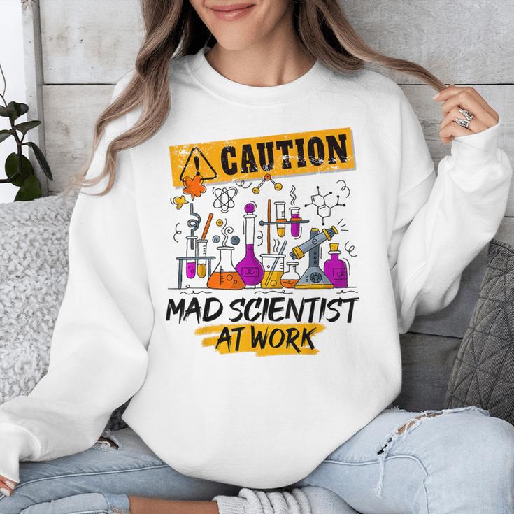 Mad Scientist Halloween Costume Science Teacher Unisex Sweatshirt, Science Teacher Gifts, funny design