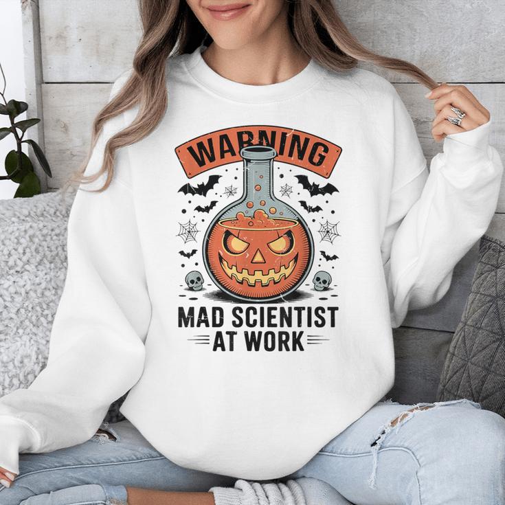 Mad Scientist Pumpkin Science Teacher Halloween Costume Kids Unisex Sweatshirt, Science Teacher Gifts, funny design