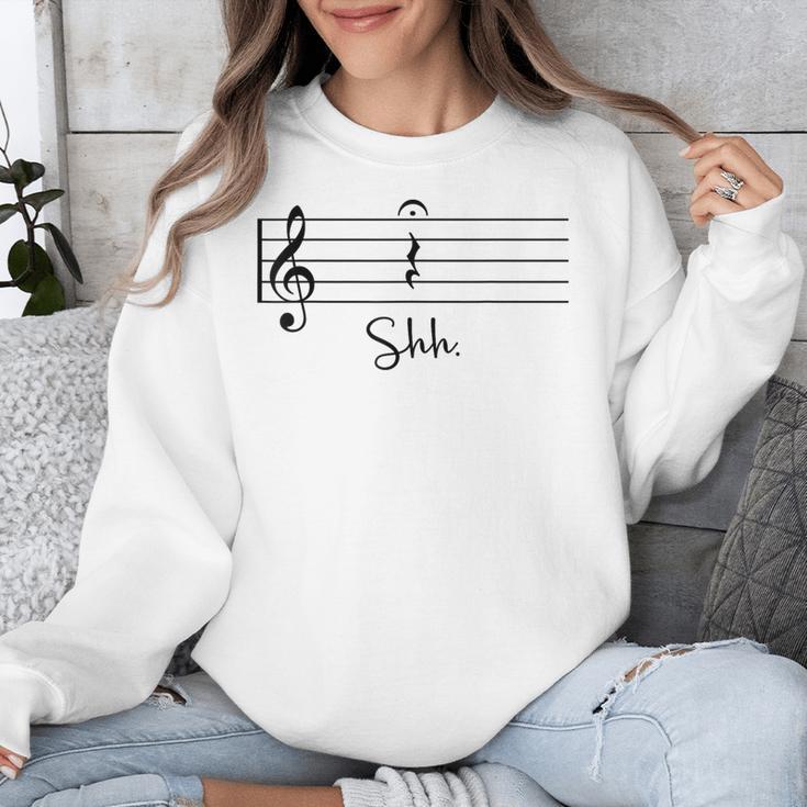 Music Notes Shirt Shh Quarter Fermata Teacher Unisex Sweatshirt, funny design Music Notes Shirt Shh Quarter Fermata Teacher Unisex Sweatshirt, funny design