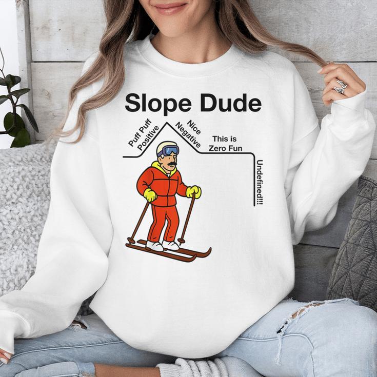Nerdy Slope Dude Geometry Algebra Math Teacher Unisex Sweatshirt, funny design