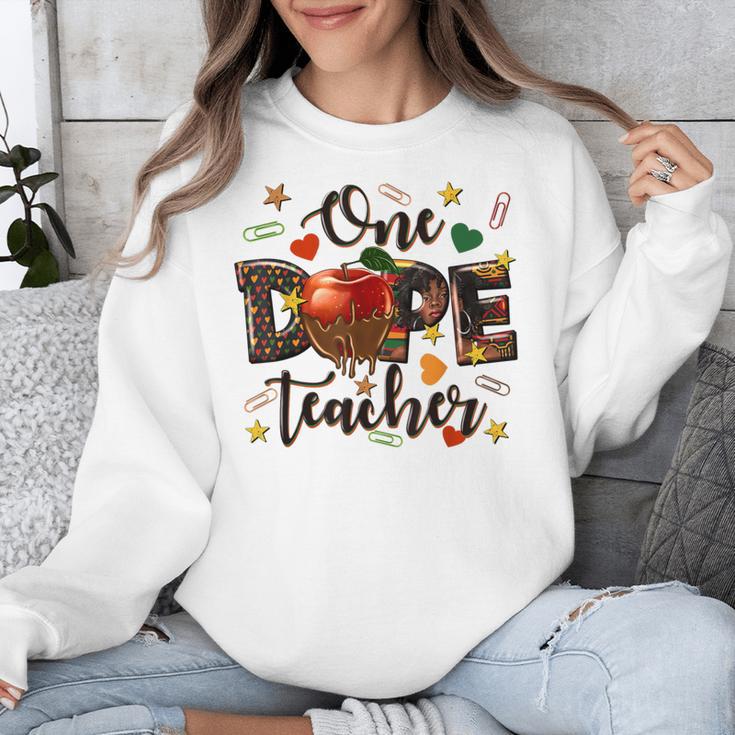 One Dope Teacher Unisex Sweatshirt, funny design One Dope Teacher Unisex Sweatshirt, funny design