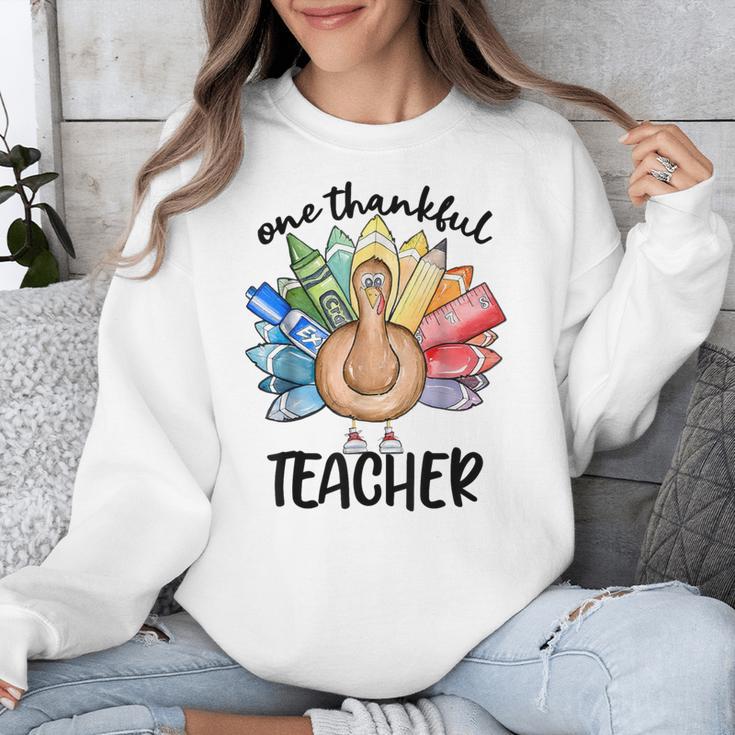 One Thankful Teacher Turkey Pencil Thanksgiving Teachers Unisex Sweatshirt, funny design One Thankful Teacher Turkey Pencil Thanksgiving Teachers Unisex Sweatshirt, funny design