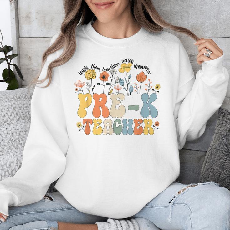 Pre-k Teacher Appreciation Teaching Wildflowers Unisex Sweatshirt, funny design Pre-k Teacher Appreciation Teaching Wildflowers Unisex Sweatshirt, funny design