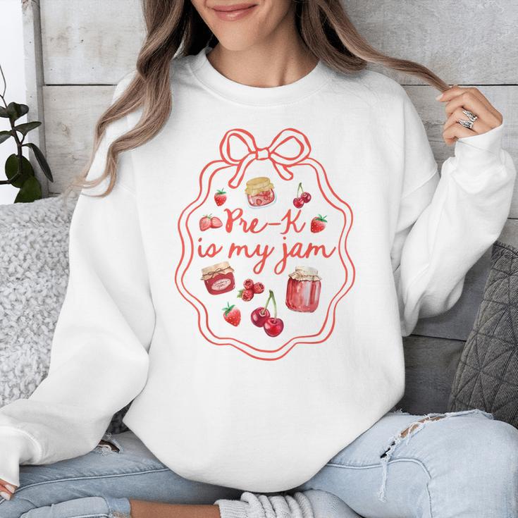 Preschool Pre-K Is My Jam Strawberry Girl Teacher Kids Unisex Sweatshirt, funny design Preschool Pre-K Is My Jam Strawberry Girl Teacher Kids Unisex Sweatshirt, funny design