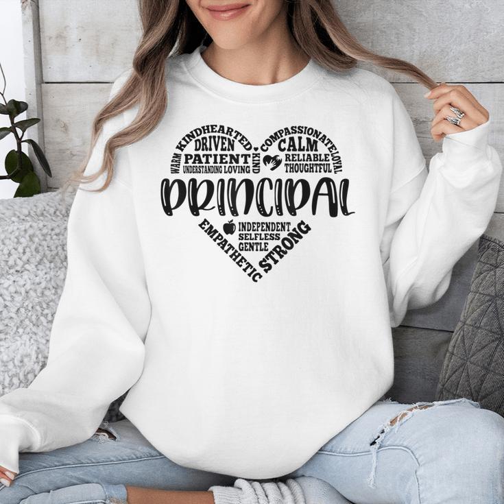 Principal Heart Life School Principal Teacher Appreciation Unisex Sweatshirt, funny design Principal Heart Life School Principal Teacher Appreciation Unisex Sweatshirt, funny design