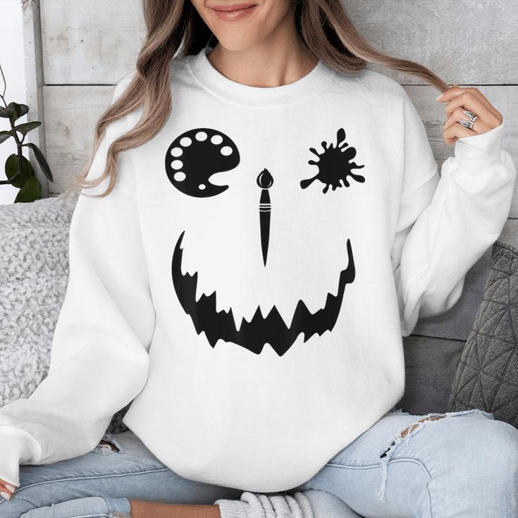Pumpkin Artist Halloween Art Teacher Unisex Sweatshirt, funny design Pumpkin Artist Halloween Art Teacher Unisex Sweatshirt, funny design