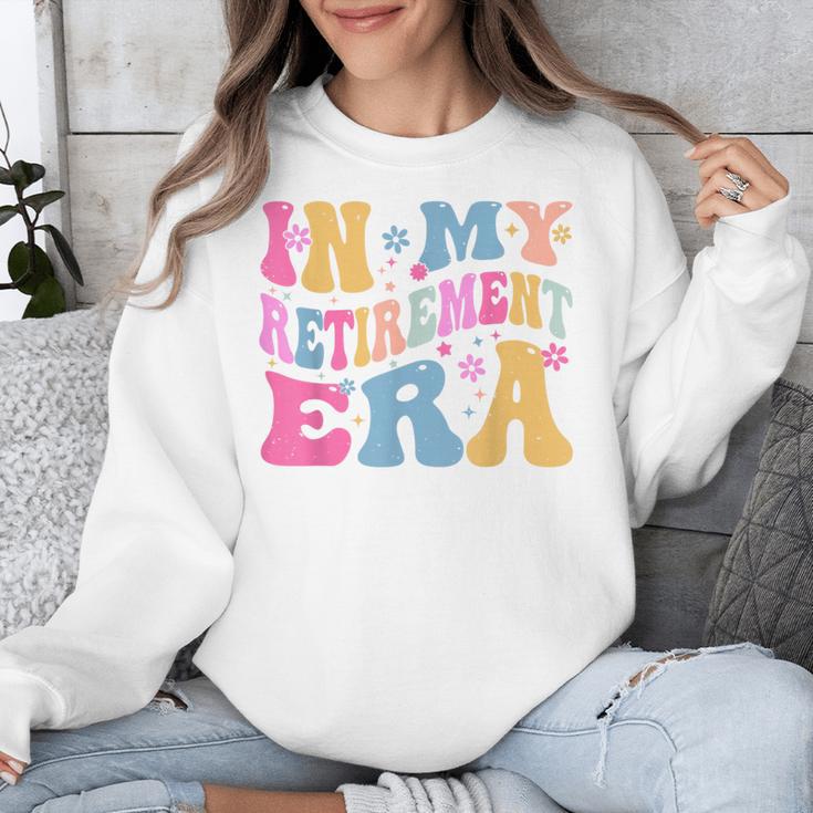 Retro Groovy Retirement Era Retired Teacher Unisex Sweatshirt, Groovy Teacher Gifts, funny design