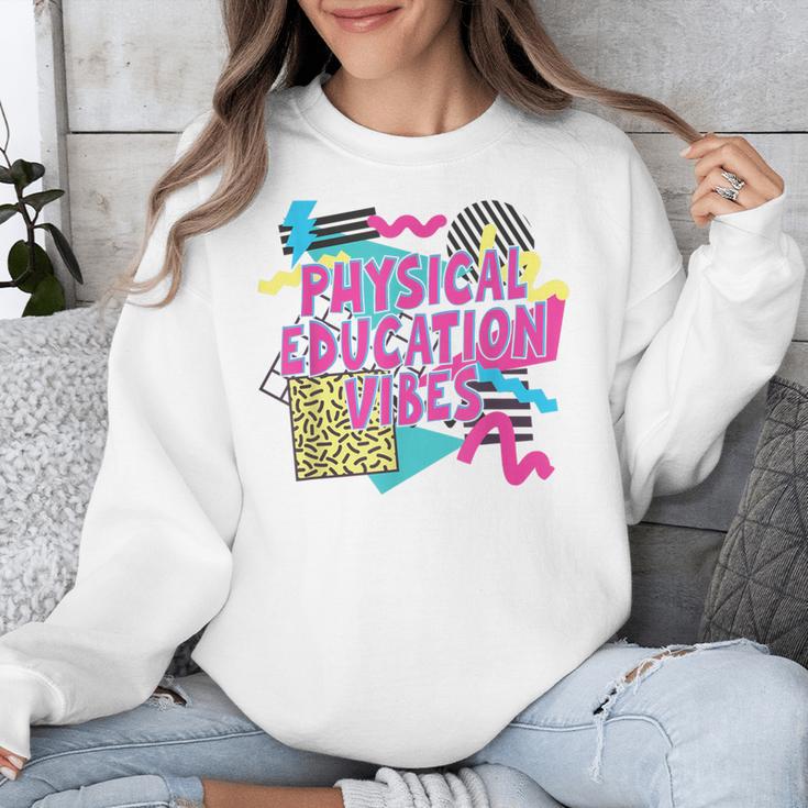 Retro Physical Education Vibes Gym Teacher Phys Ed Teacher Unisex Sweatshirt, funny design