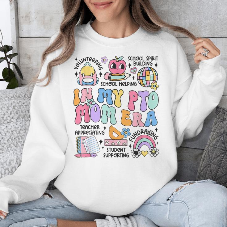 Retro In My PTO Mom Era Parent Organization Team Teacher Unisex Sweatshirt, funny design Retro In My PTO Mom Era Parent Organization Team Teacher Unisex Sweatshirt, funny design