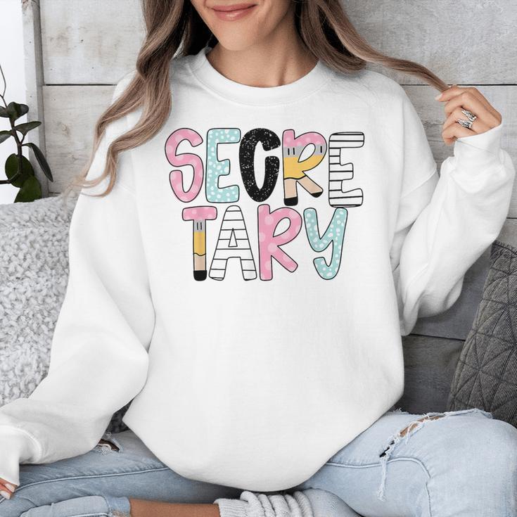 Retro Secretary Back To School Teacher Appreciation Unisex Sweatshirt, funny design Retro Secretary Back To School Teacher Appreciation Unisex Sweatshirt, funny design