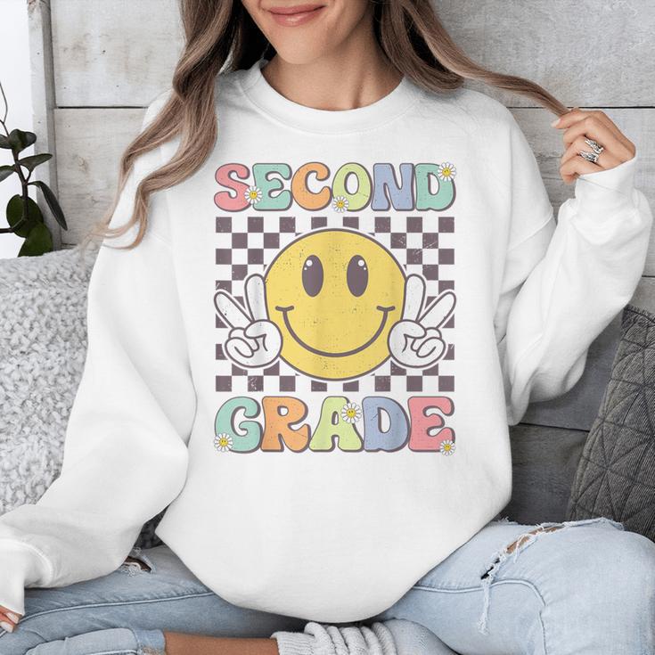 Second Grade Teachers Boys Girls Smile Face 2nd Grade Team Unisex Sweatshirt, funny design Second Grade Teachers Boys Girls Smile Face 2nd Grade Team Unisex Sweatshirt, funny design